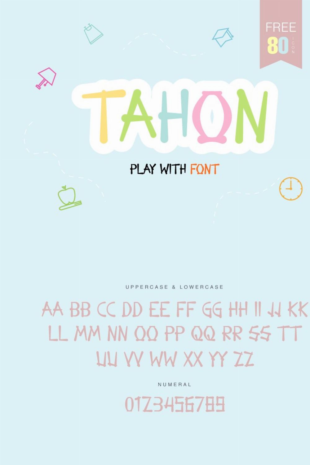 Tahon | Display Font pinterest preview image.