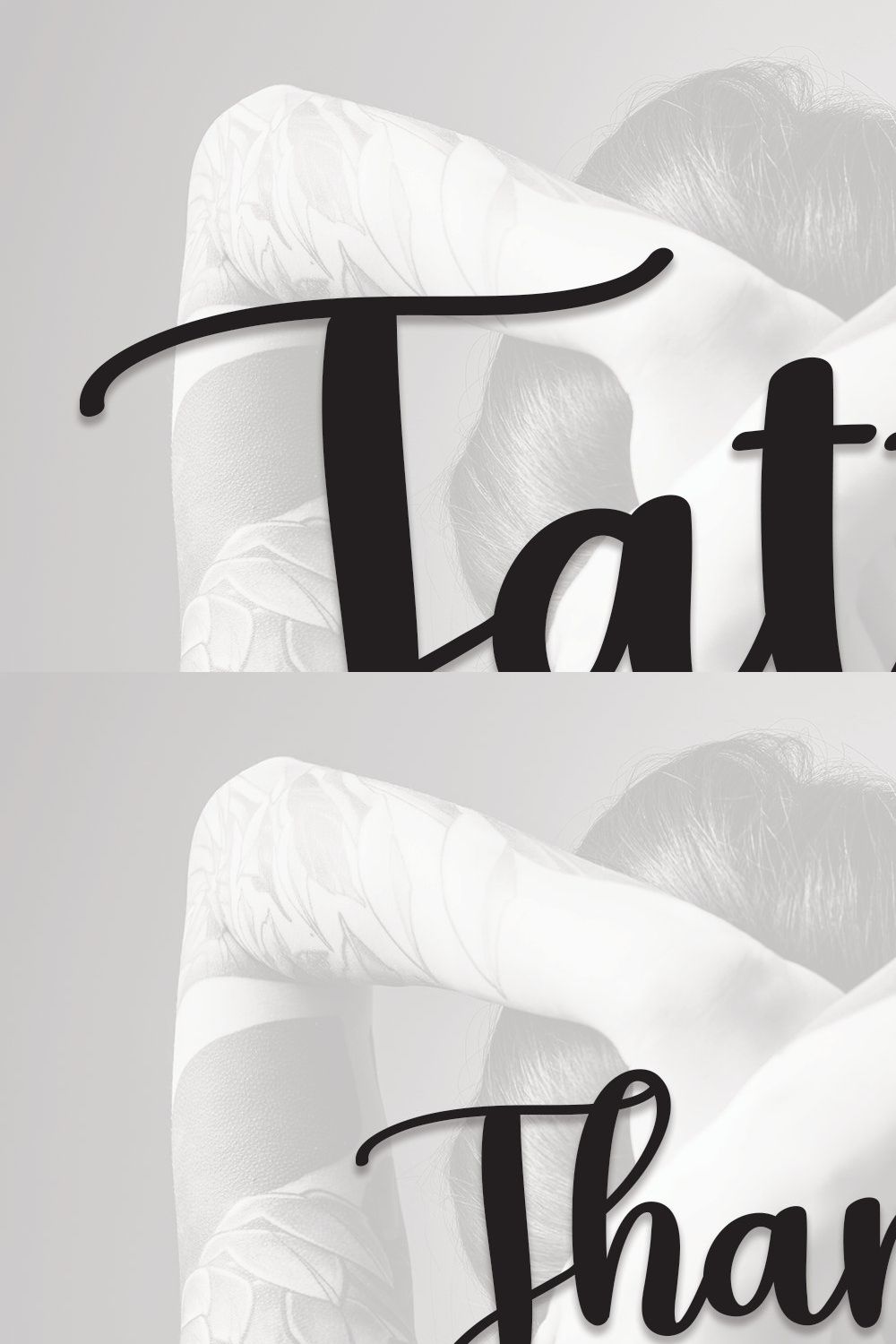 Tattoo | Script Font pinterest preview image.