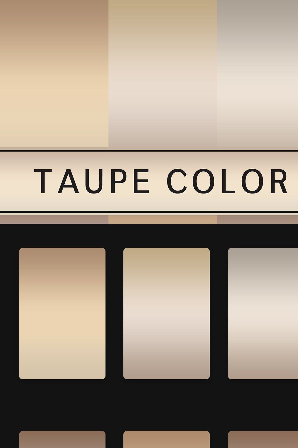 Taupe Color Gradients pinterest preview image.