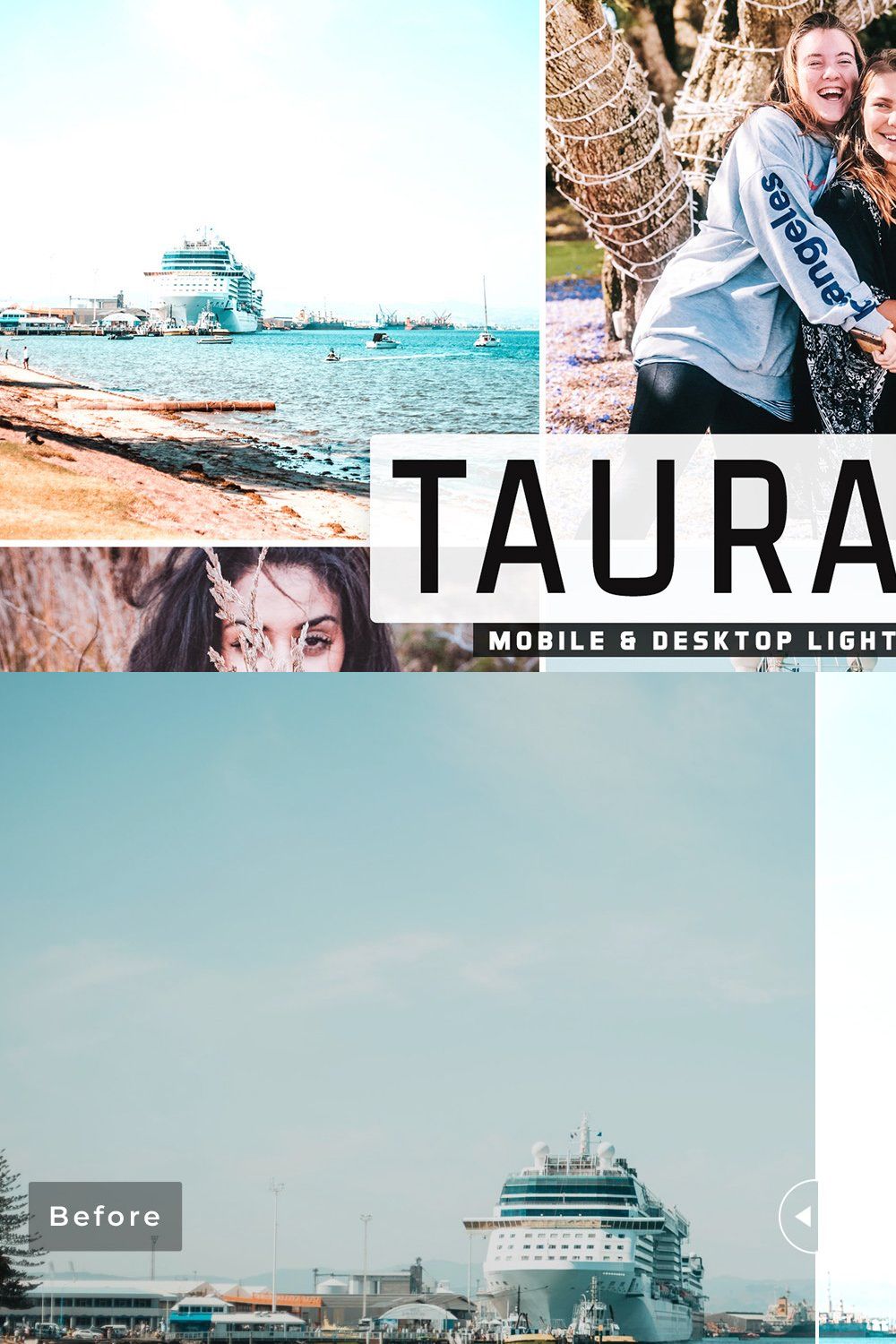 Tauranga Lightroom Presets Pack pinterest preview image.