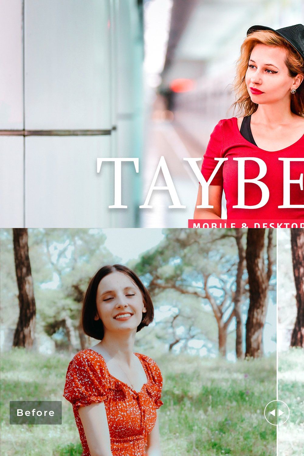 Tayberry Pro Lightroom Presets pinterest preview image.