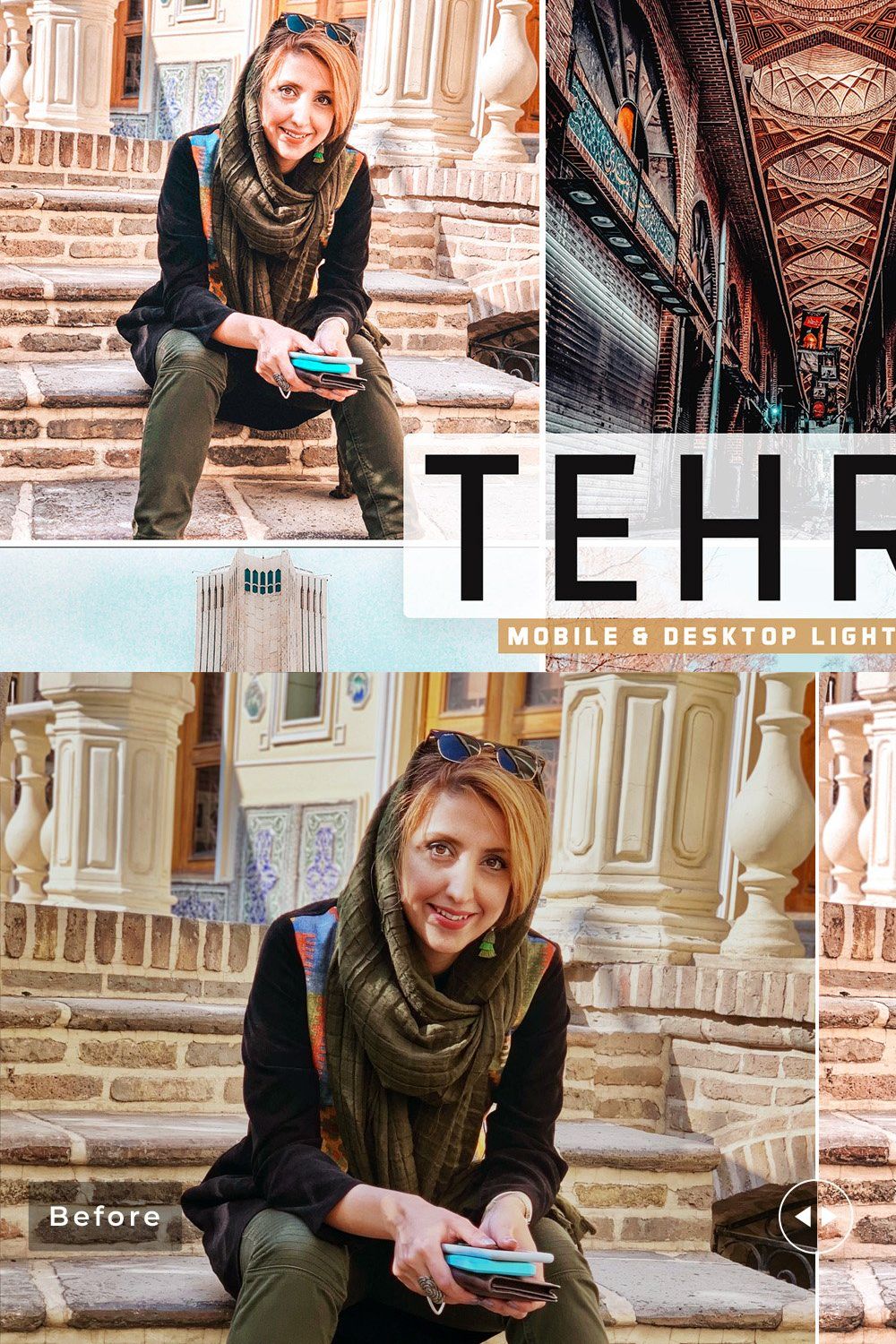 Tehran Pro Lightroom Presets pinterest preview image.