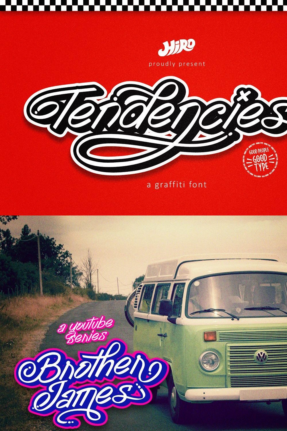 Tendencies - Graffiti Font pinterest preview image.