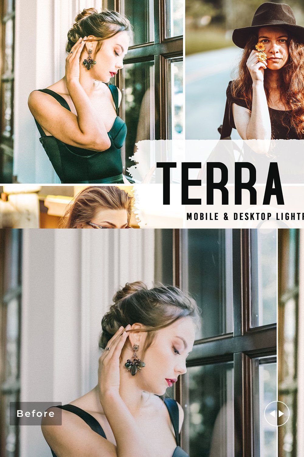 Terra Film Pro Lightroom Presets pinterest preview image.