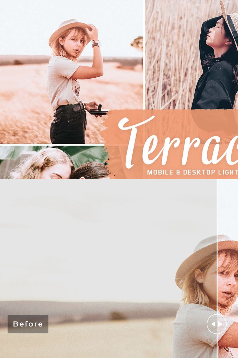 Terracotta Pro Lightroom Presets pinterest preview image.