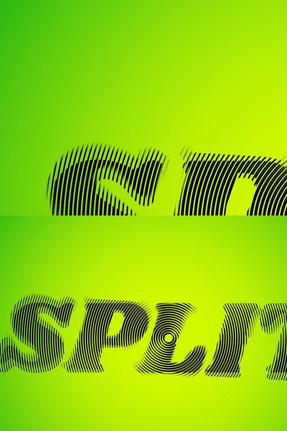 Text Effect Abstract Spinning pinterest preview image.