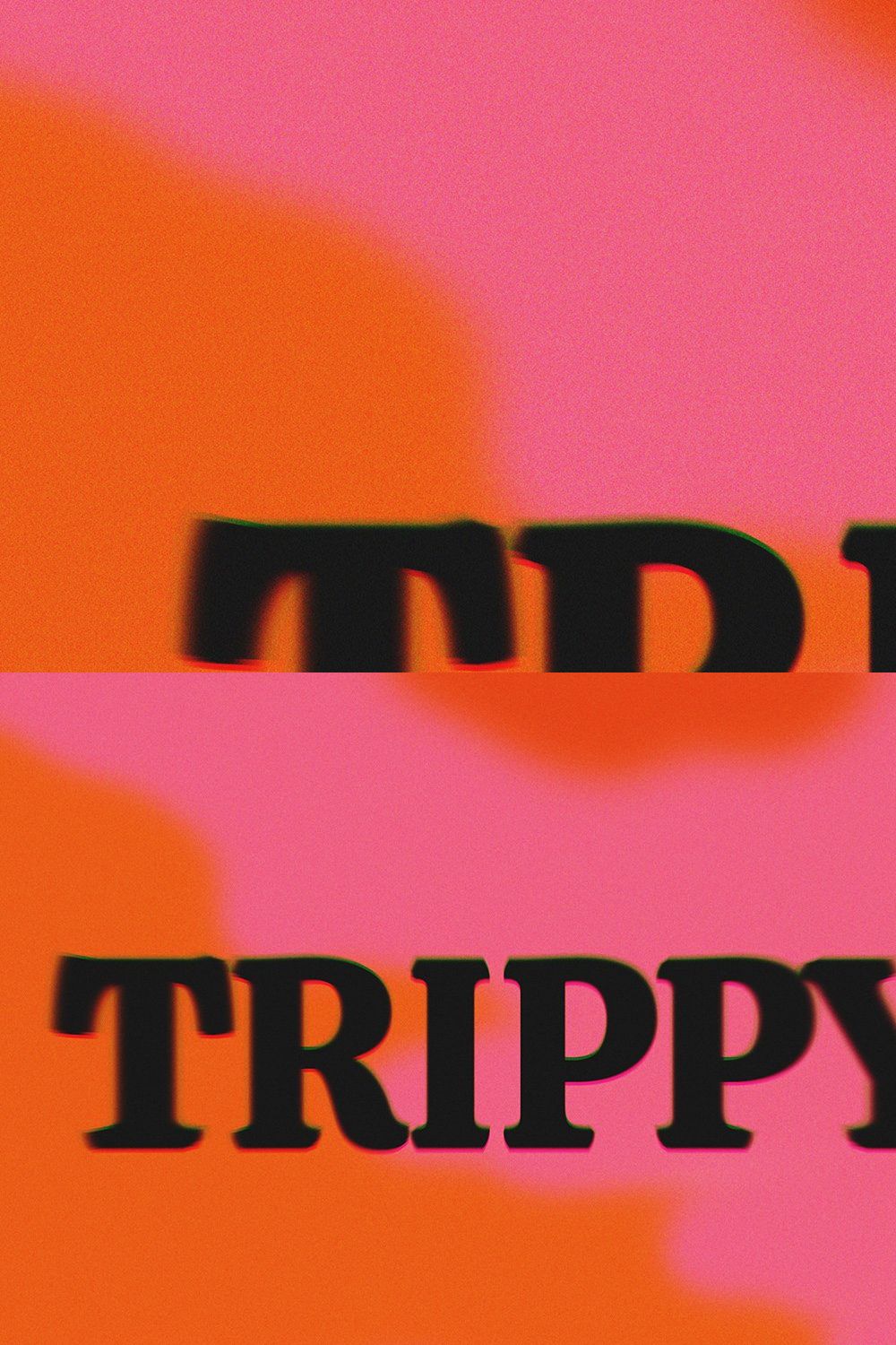 Text Effect Trippy pinterest preview image.