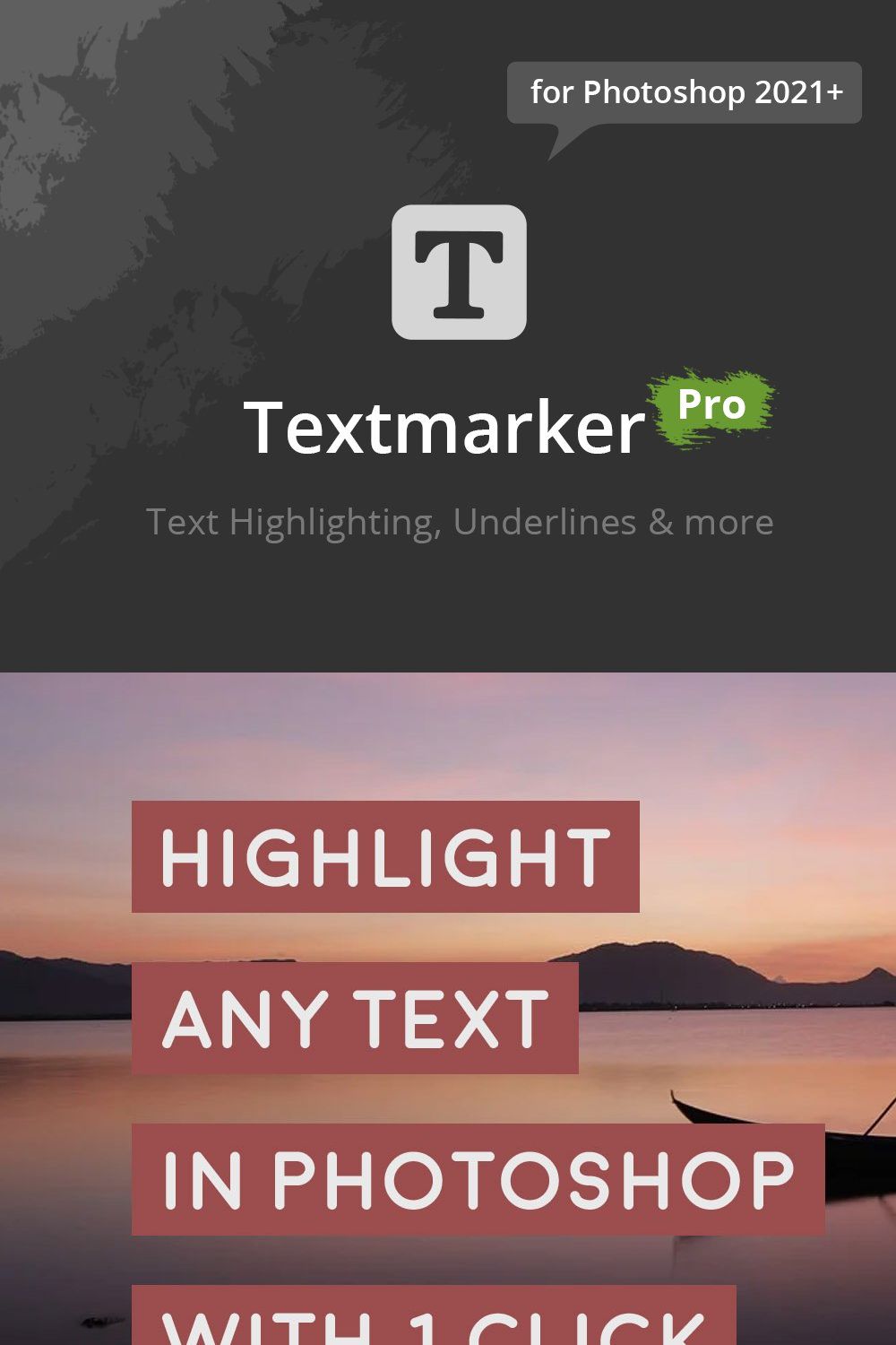 Textmarker Pro for PS 2021+ pinterest preview image.