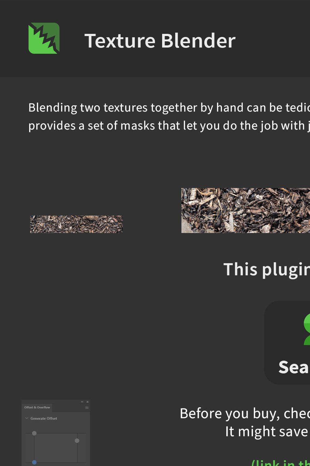 Texture Blender - Mix Two Textures pinterest preview image.