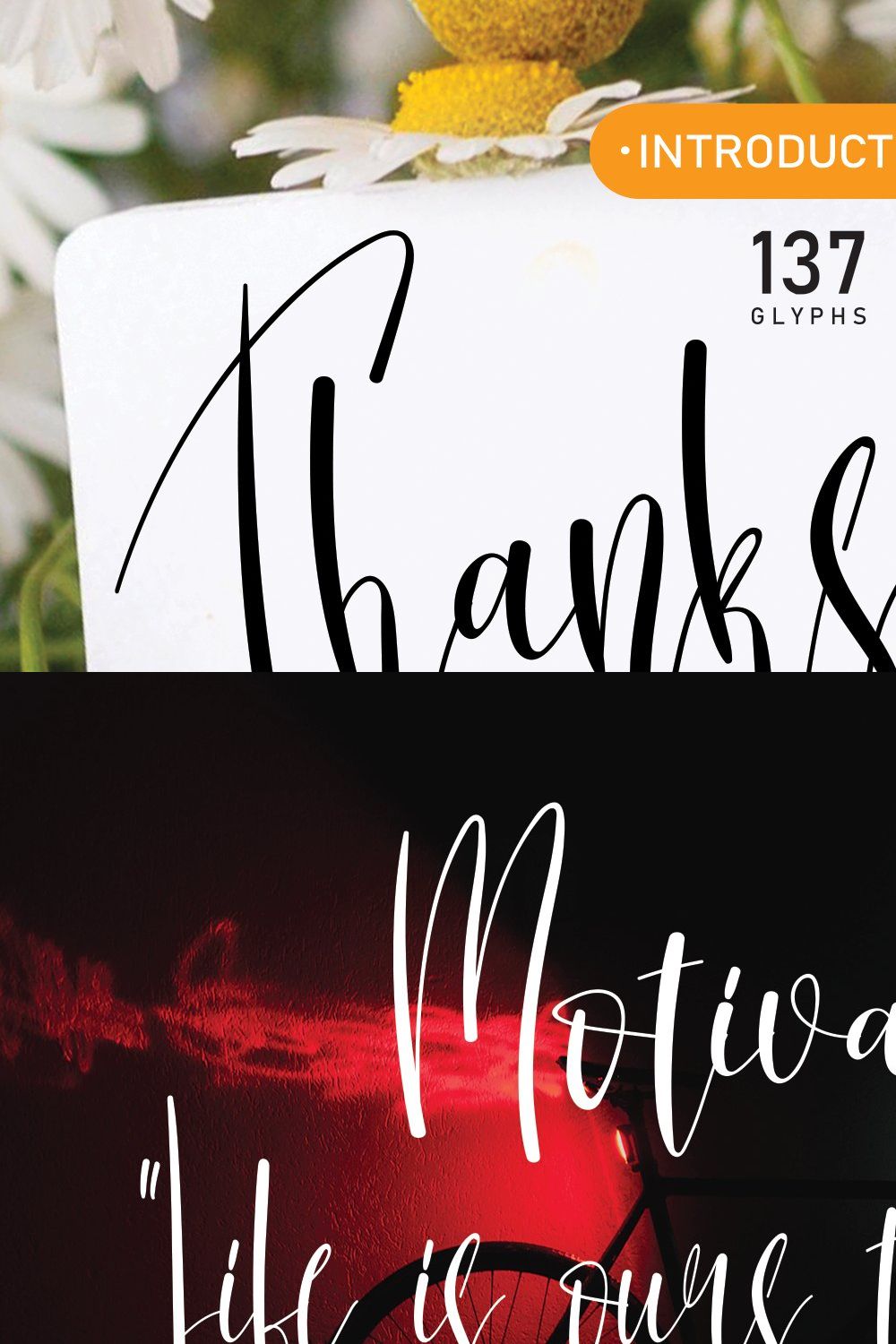 Thanksgiving | Handwriten Font pinterest preview image.