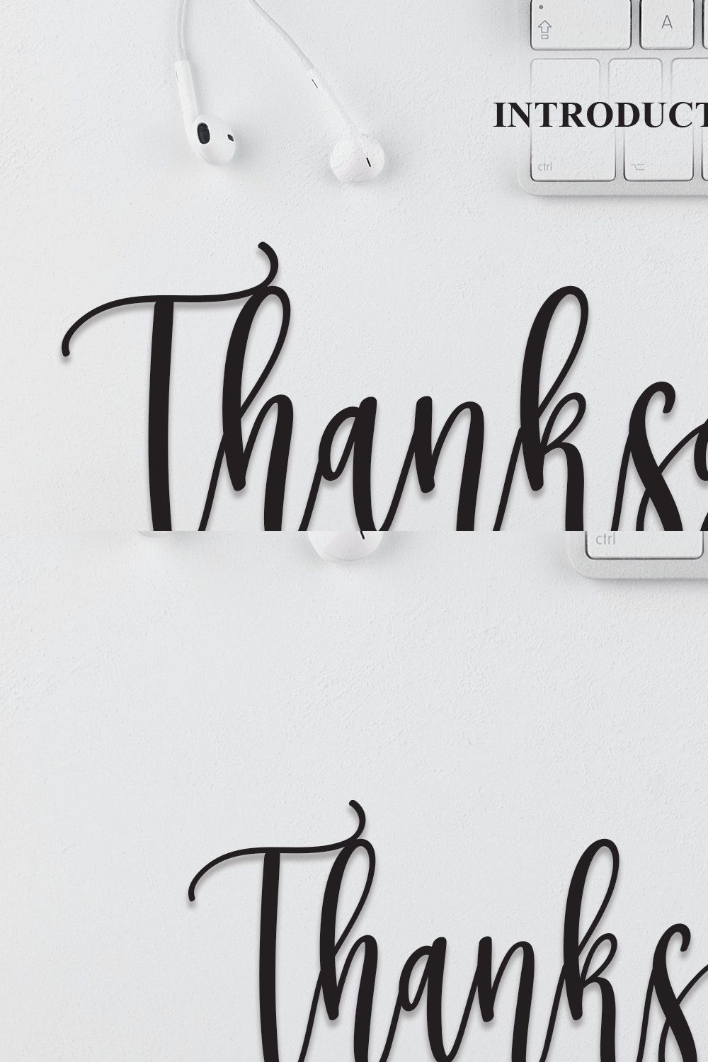 Thanksgiving | Script Font pinterest preview image.