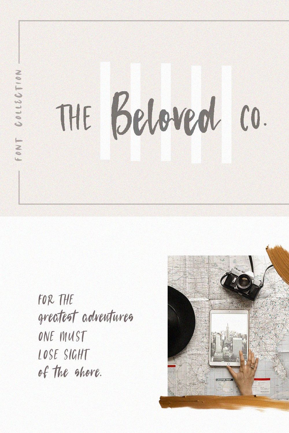 The Beloved Co. | Font Collection pinterest preview image.