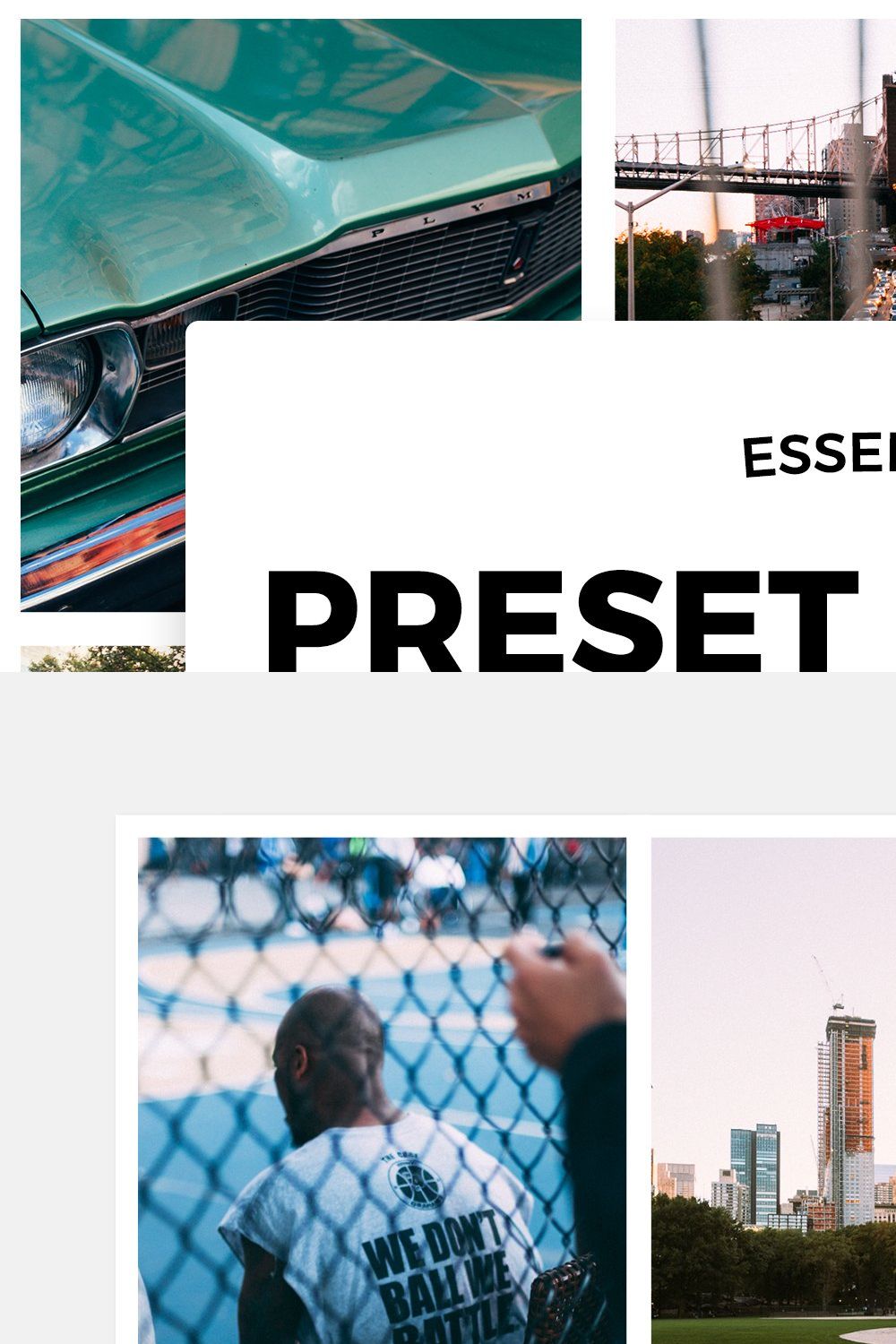 The Best&Essential Preset Lightroom pinterest preview image.