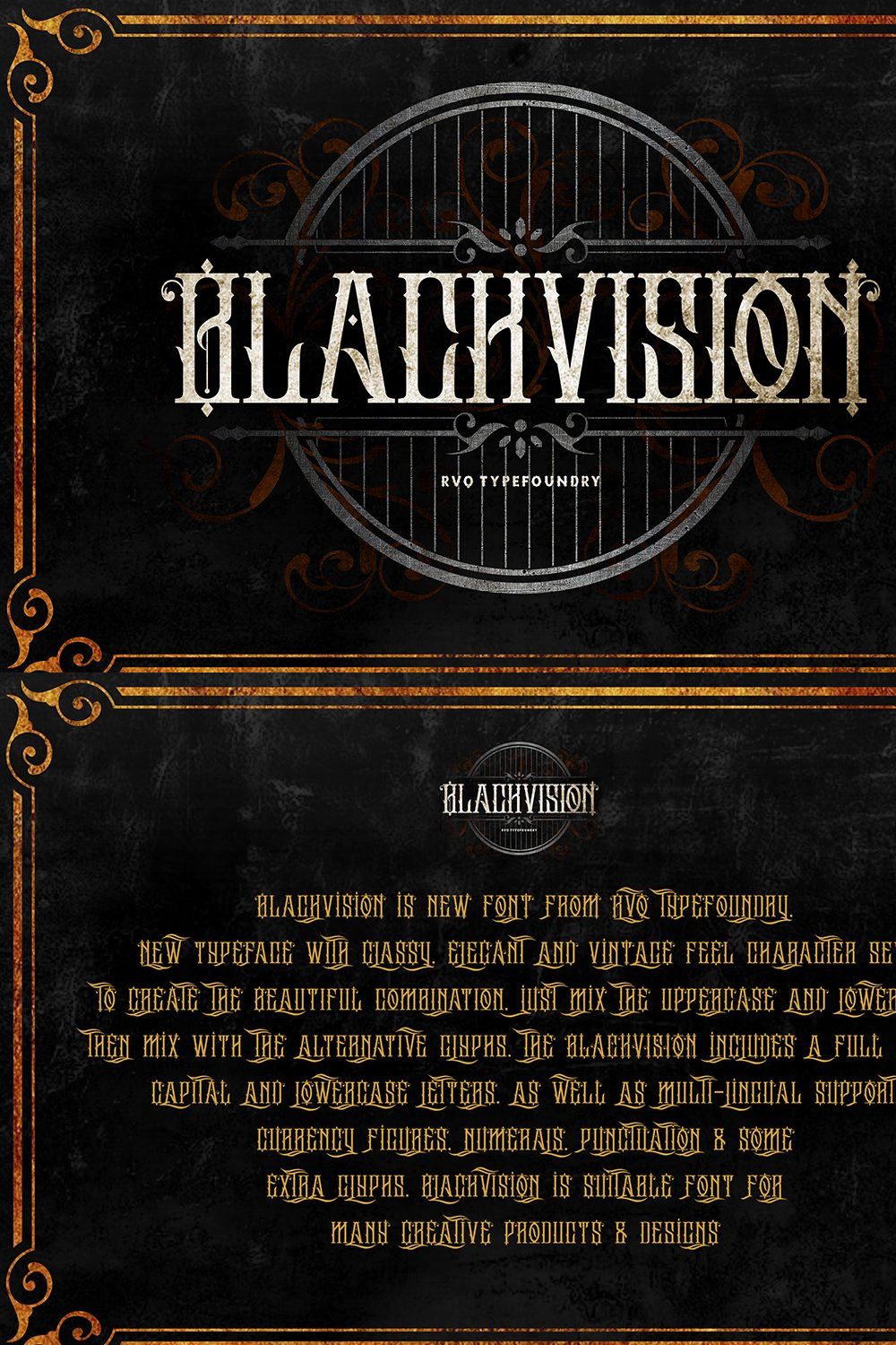 The Black vision (intro sale) pinterest preview image.