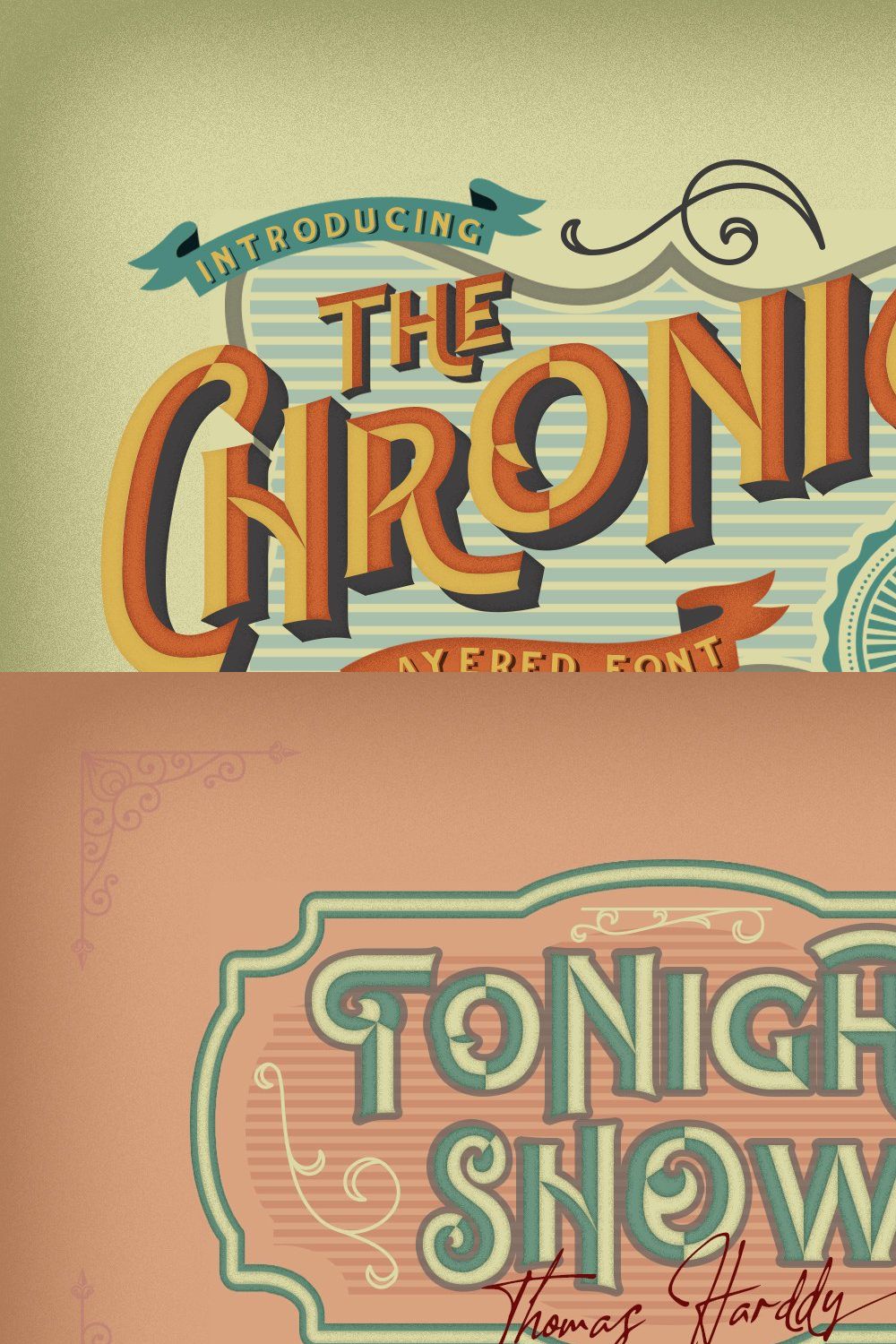 The Chronicle - Blackletter Typeface pinterest preview image.