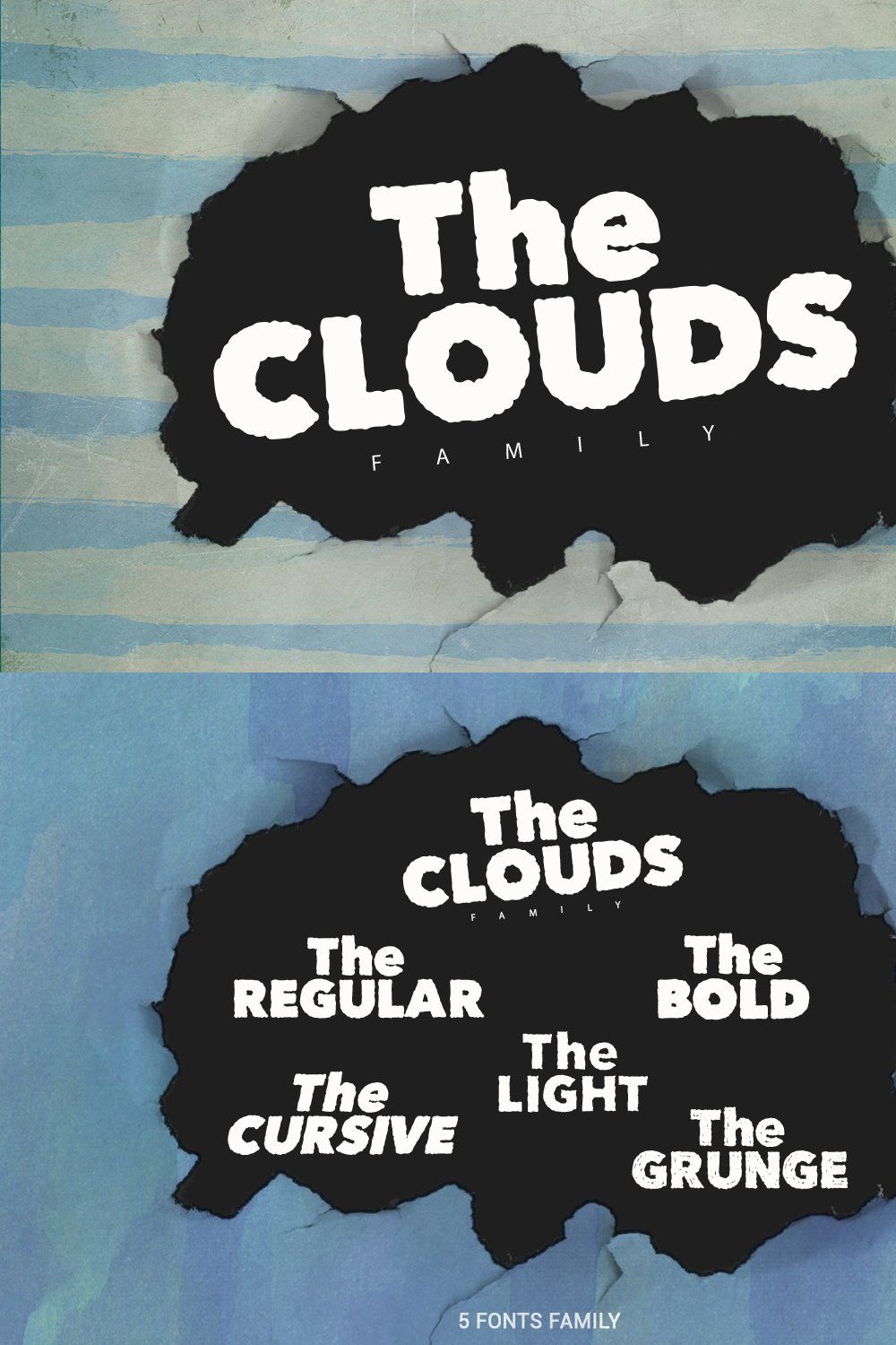 The Clouds Family pinterest preview image.