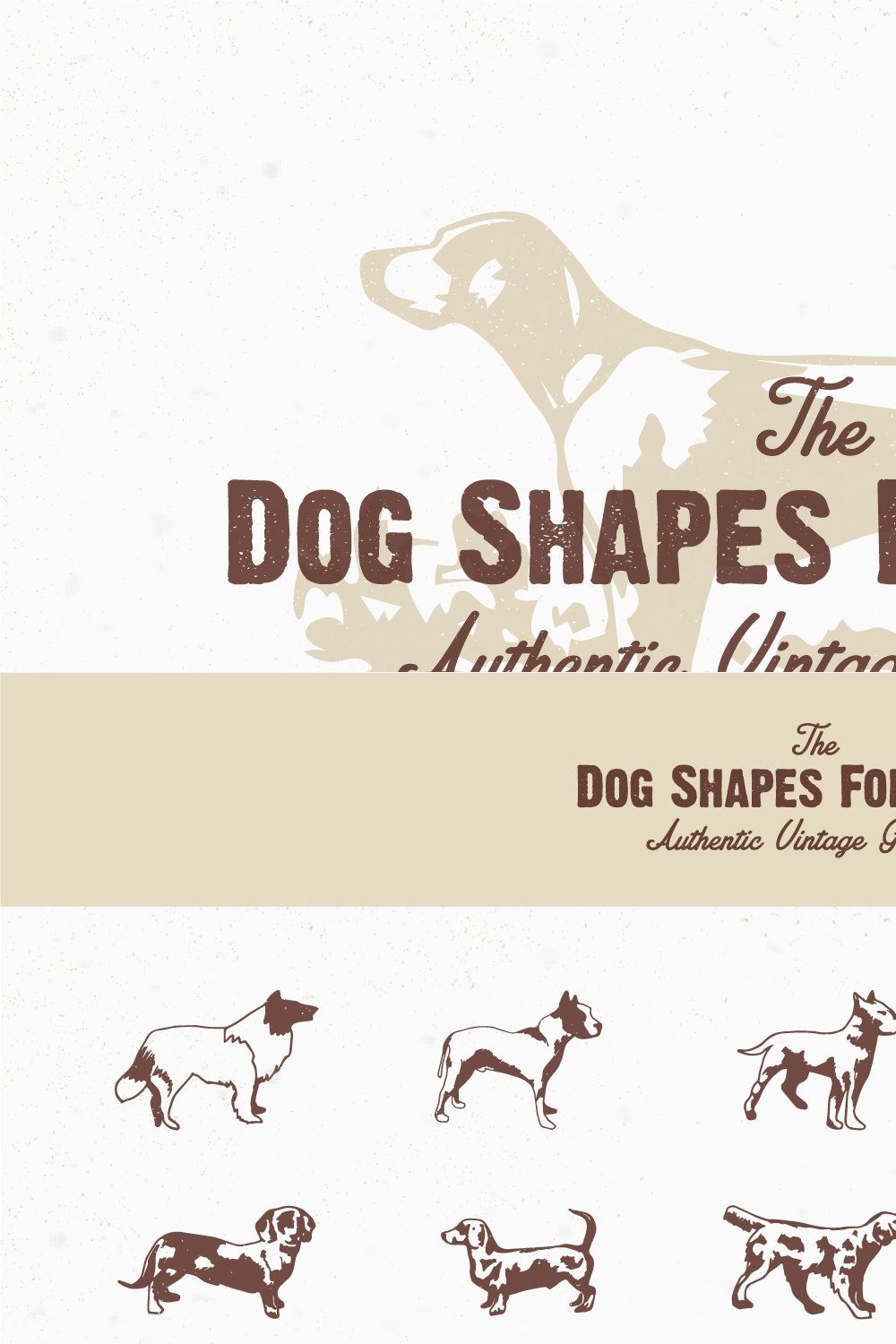 The Dog Shapes For Logos Pack pinterest preview image.