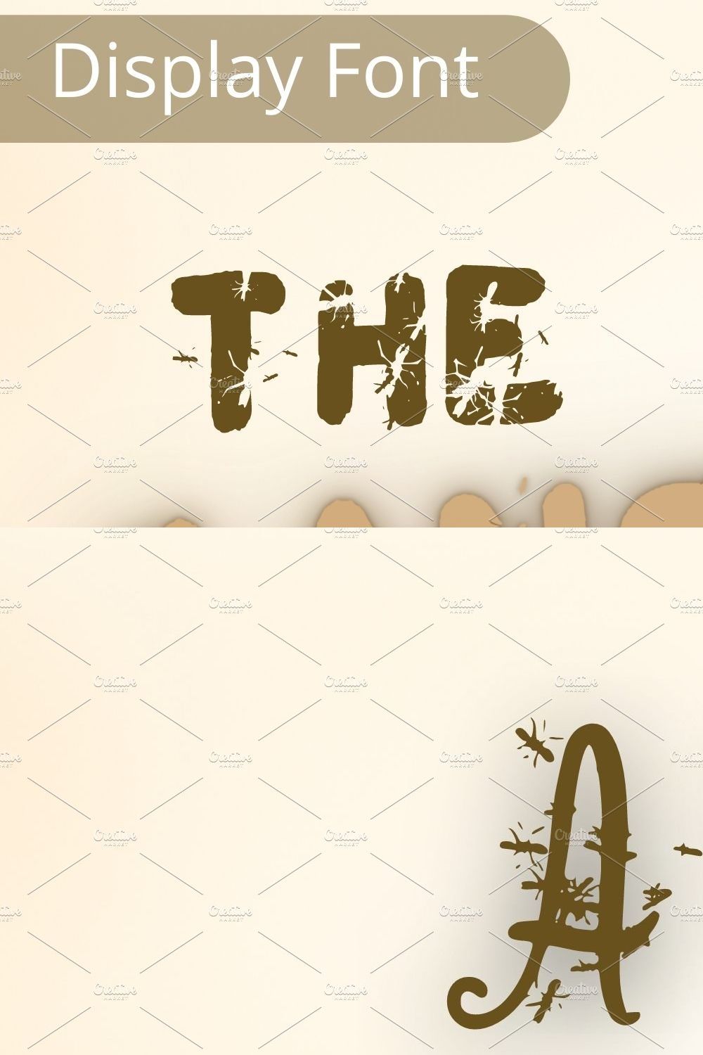 The Gangster2, Ant Font, Insect Font pinterest preview image.