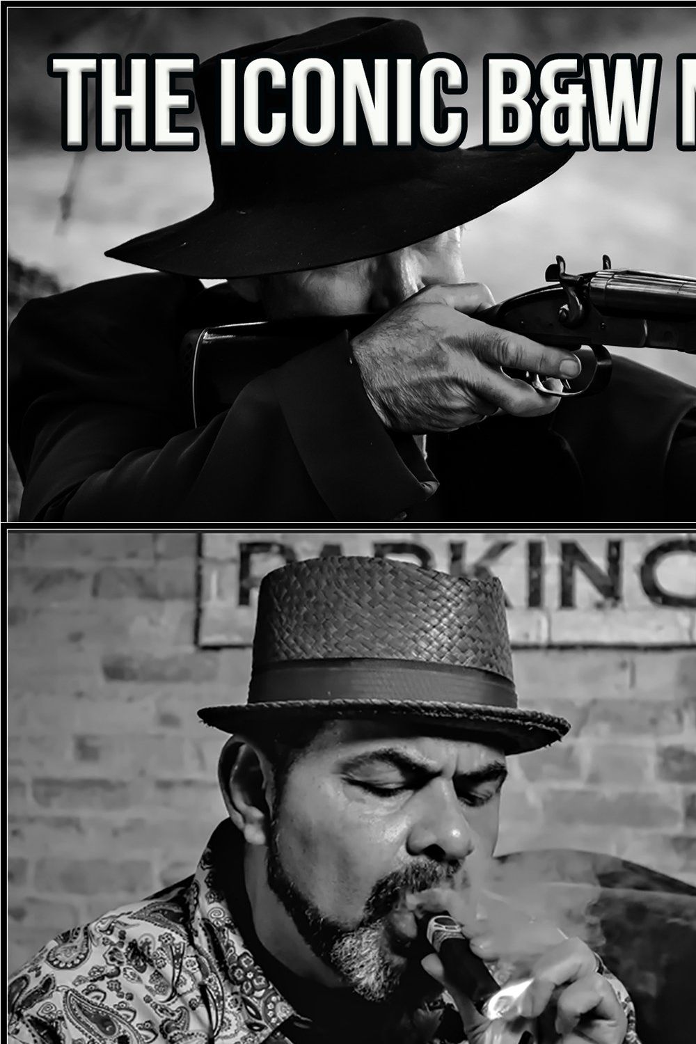 The Iconic B&W Movies V. 3 profiles pinterest preview image.