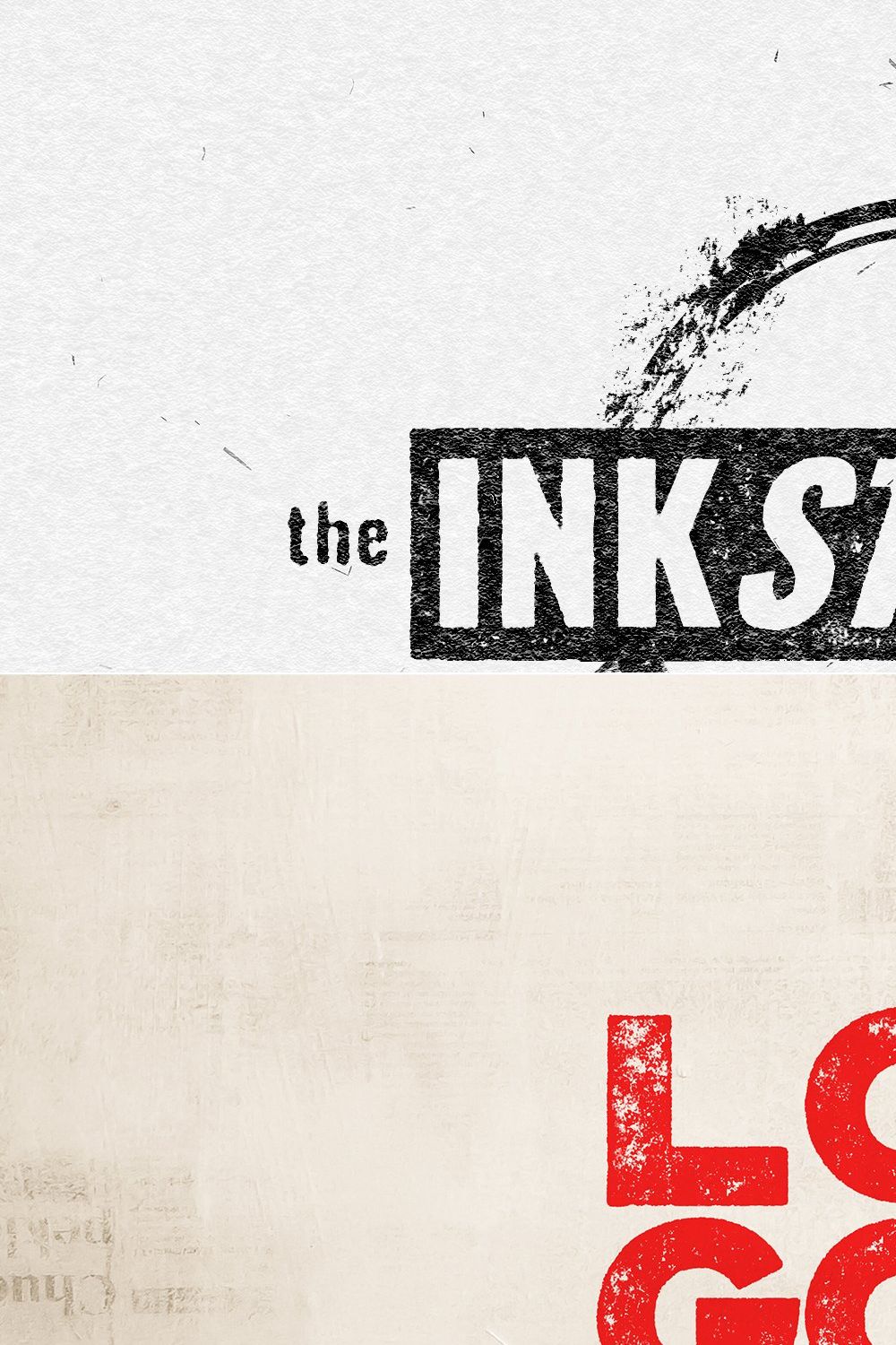 The INK Stamp Effect pinterest preview image.