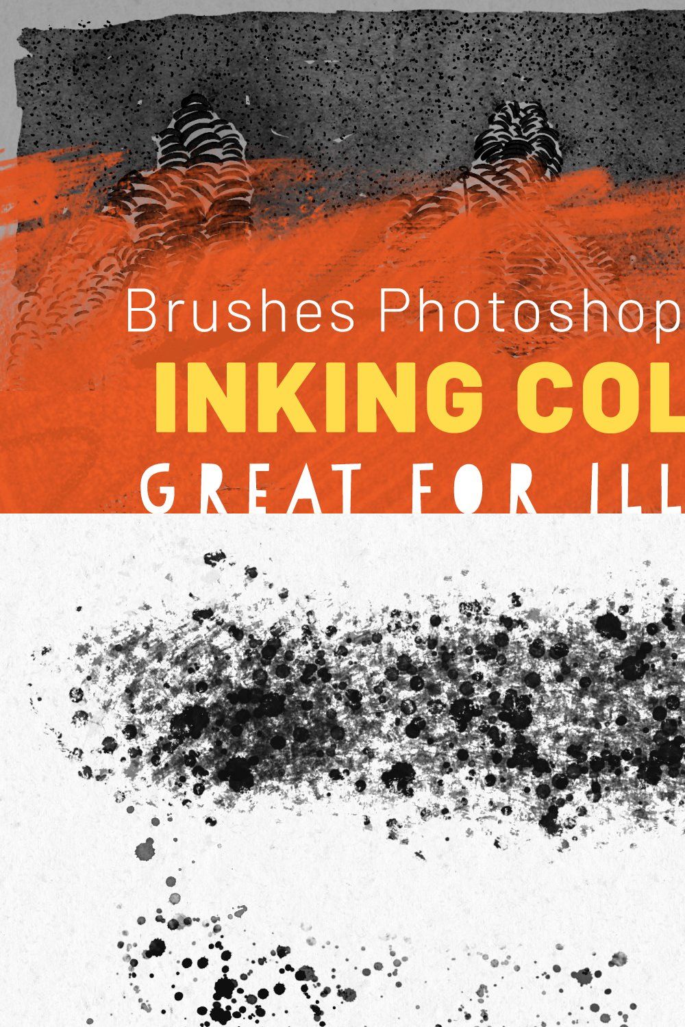 The Inking Collection Brushes pinterest preview image.