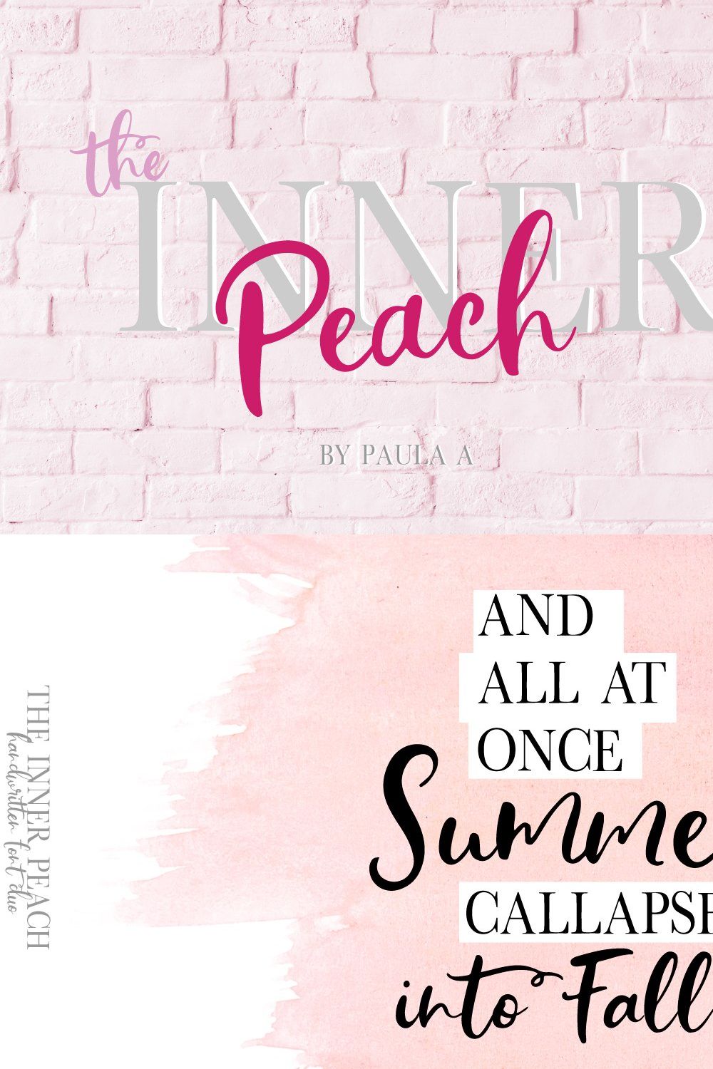 The Inner Peach | Font Duo pinterest preview image.