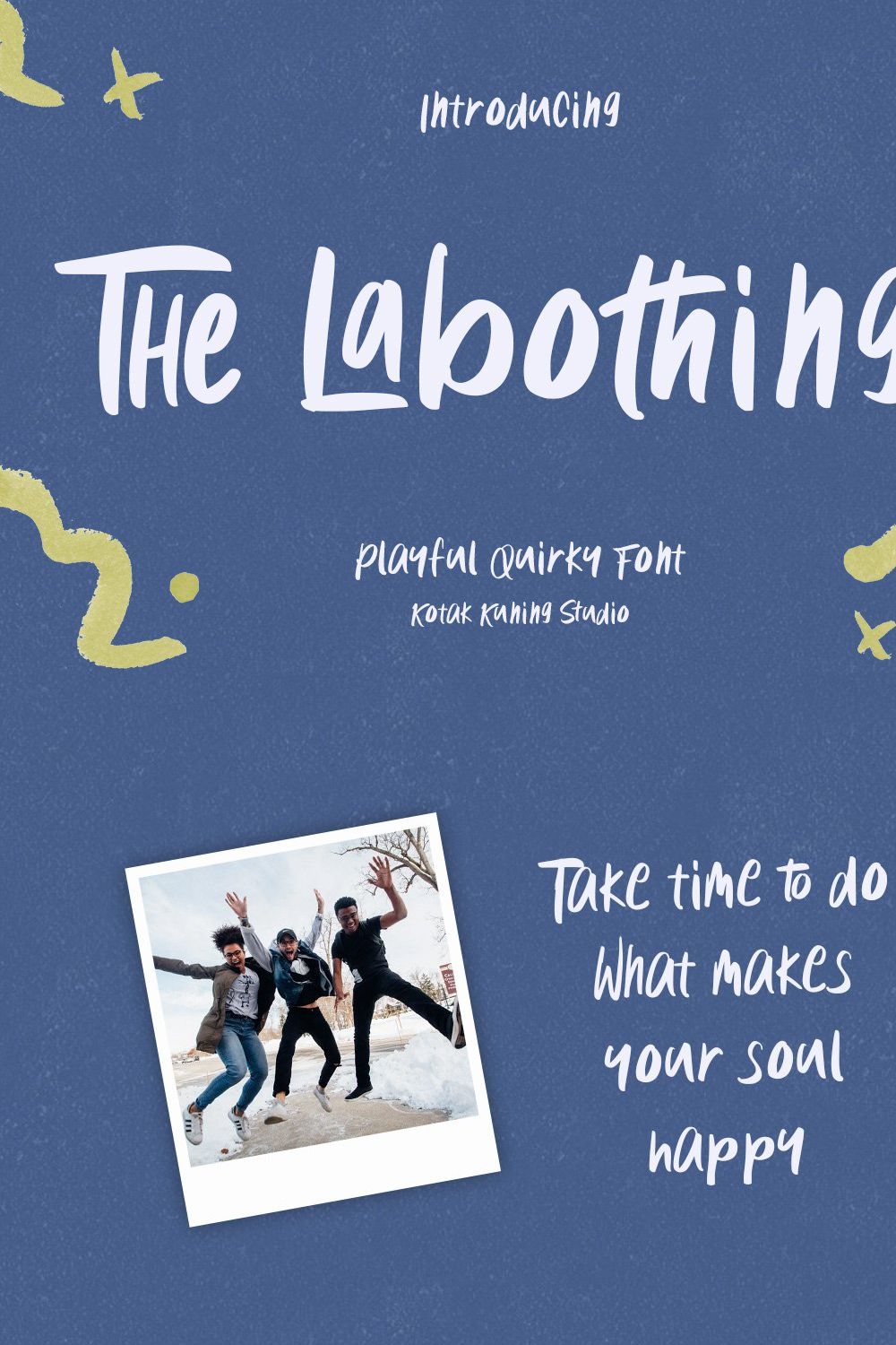 The Labothings - Cute Font pinterest preview image.