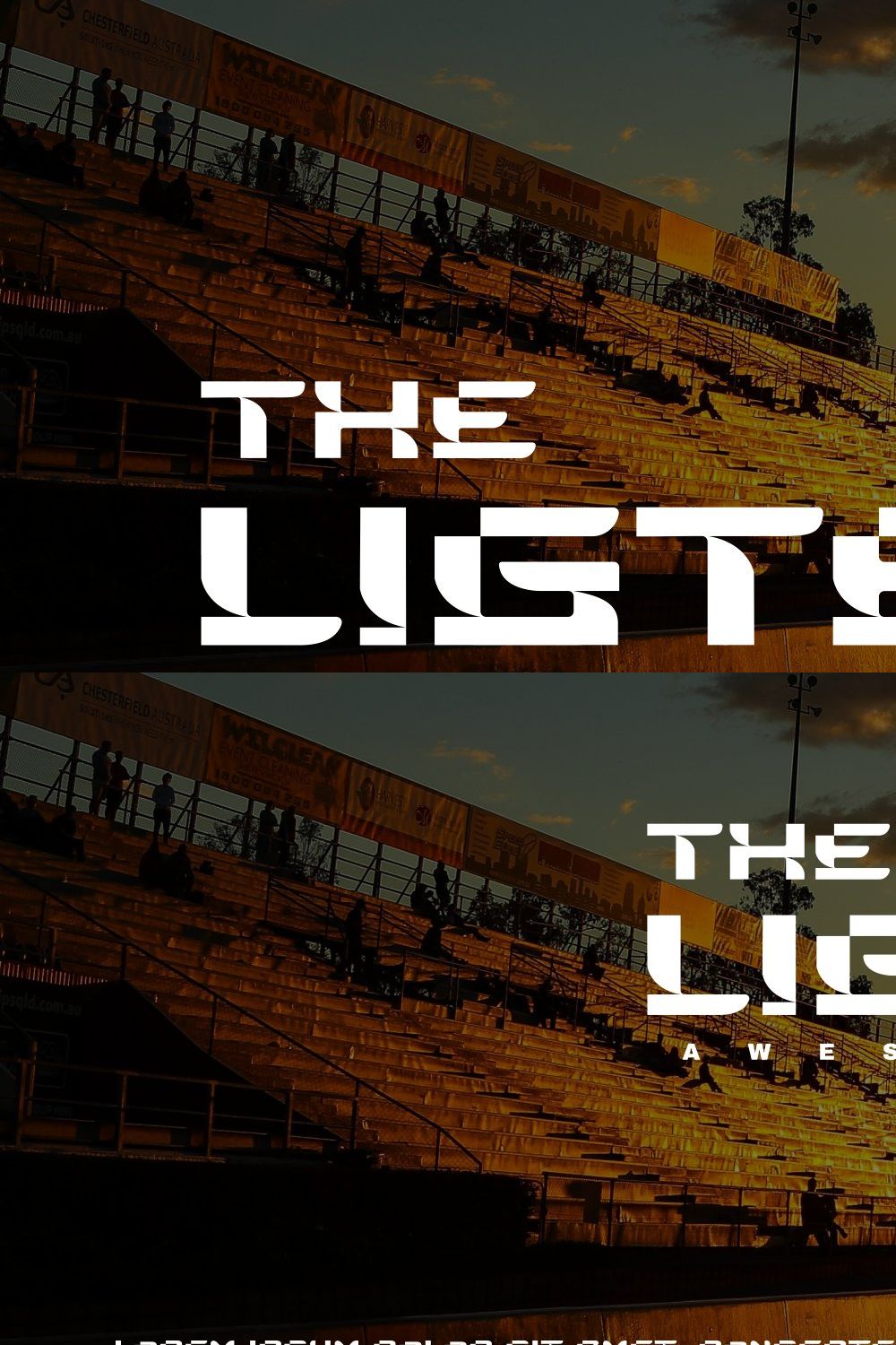 The Lighters - Modern Font pinterest preview image.