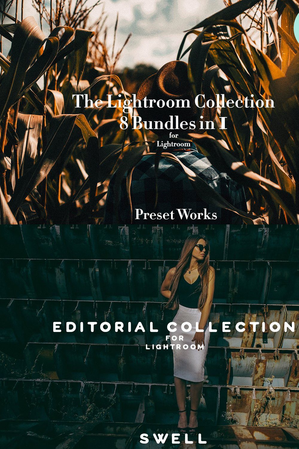 The Lightroom Collection - 8 bundles pinterest preview image.