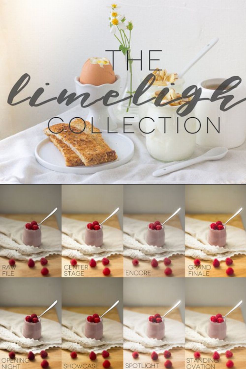 The Limelight Collection | Lightroom pinterest preview image.