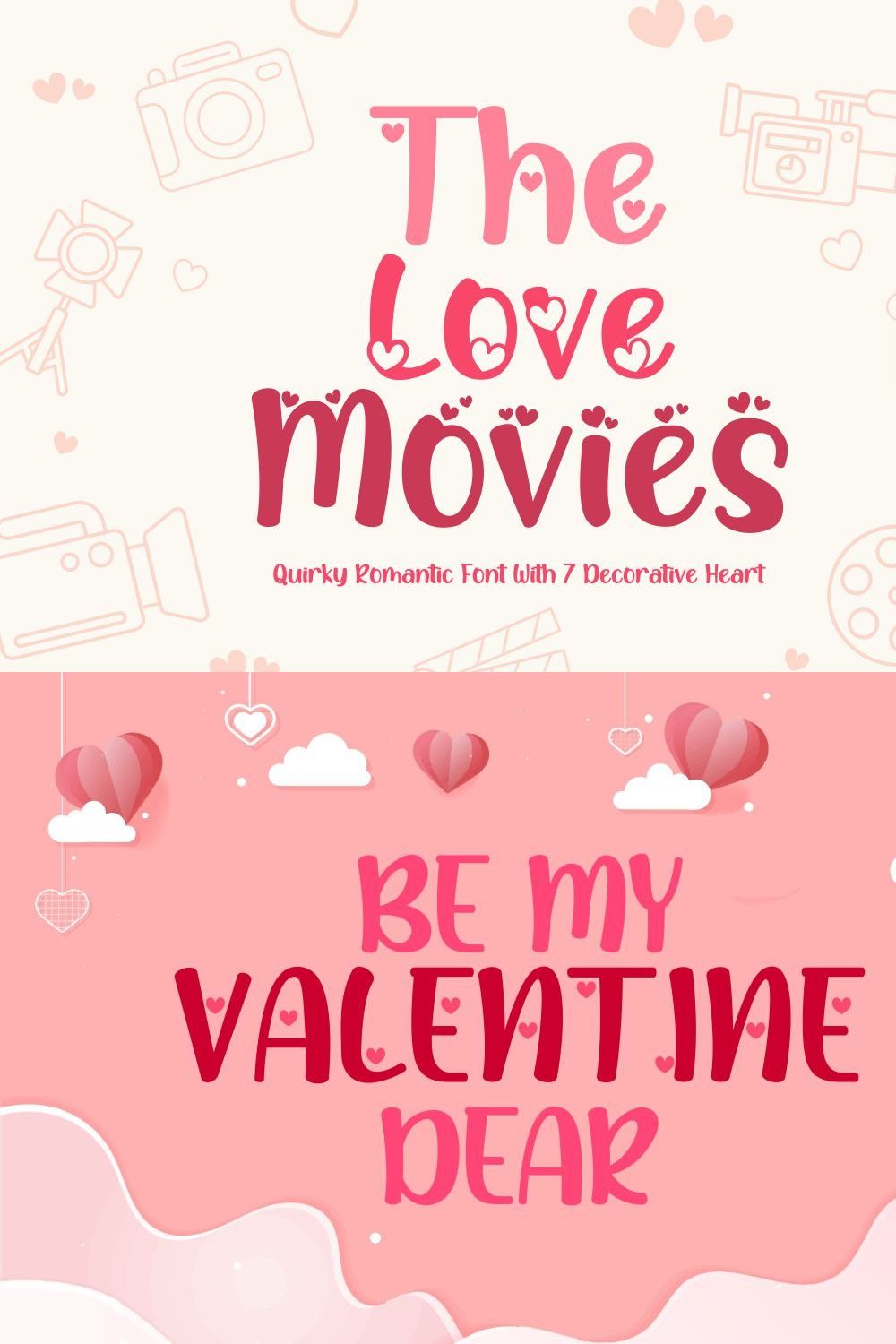 The Love Movies - Quirky Romantic pinterest preview image.