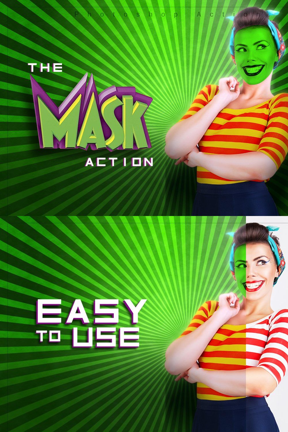 The Mask Action pinterest preview image.