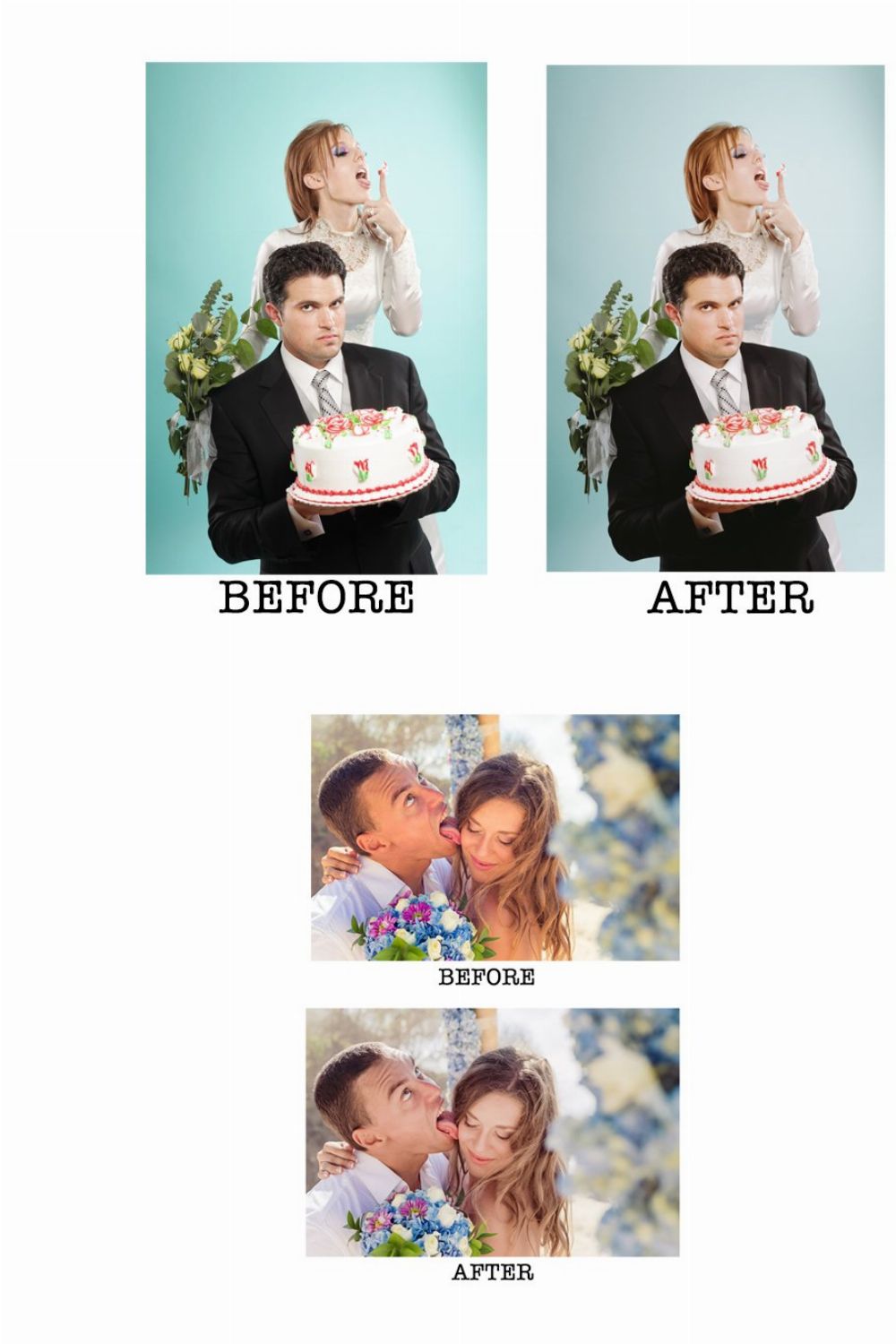 THE MOTHER SAUCE WEDDING PRESET pinterest preview image.