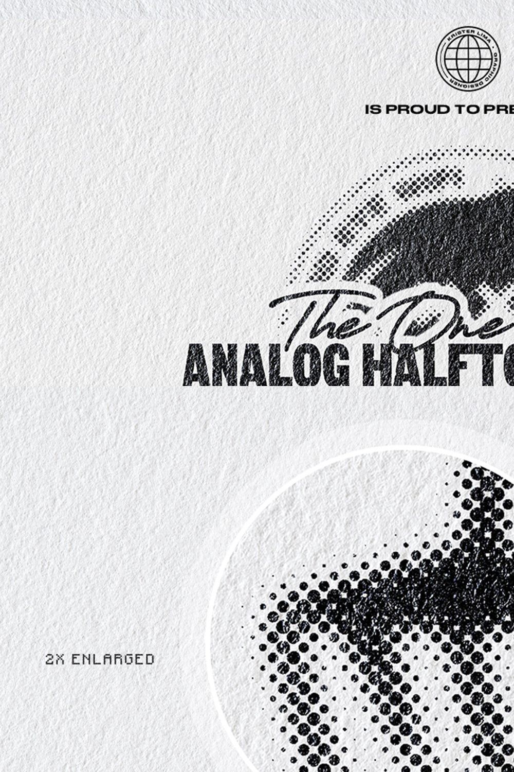 The One Click Analog Halftone Maker pinterest preview image.