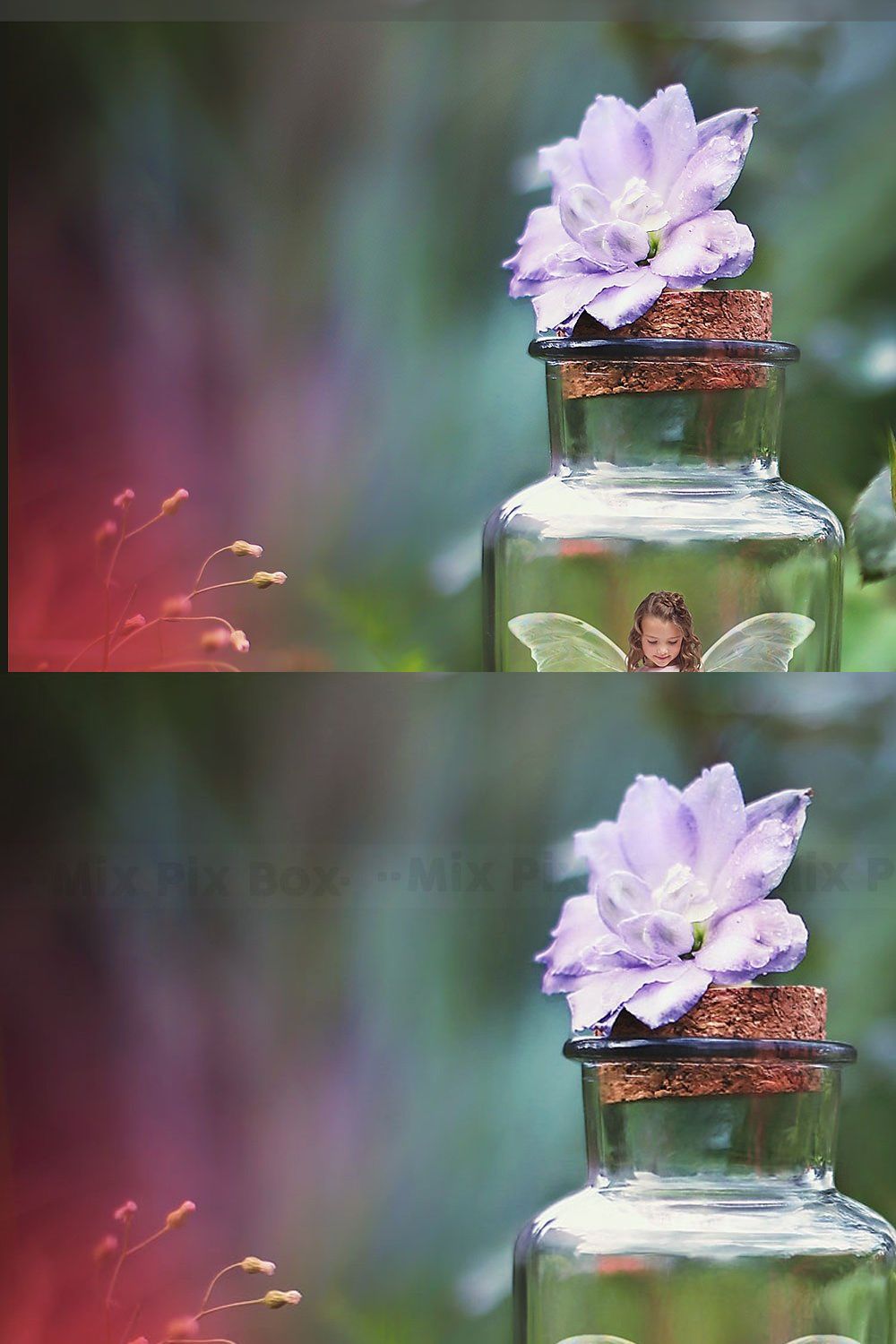 The Rose Fairy Template pinterest preview image.