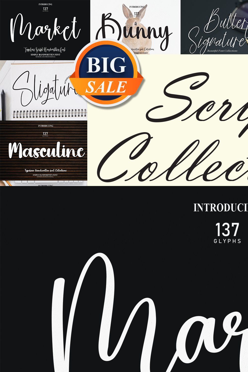 The Script Premium Collection pinterest preview image.