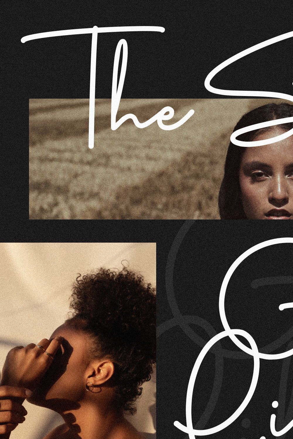 The Stylist - Modern Signature Font pinterest preview image.