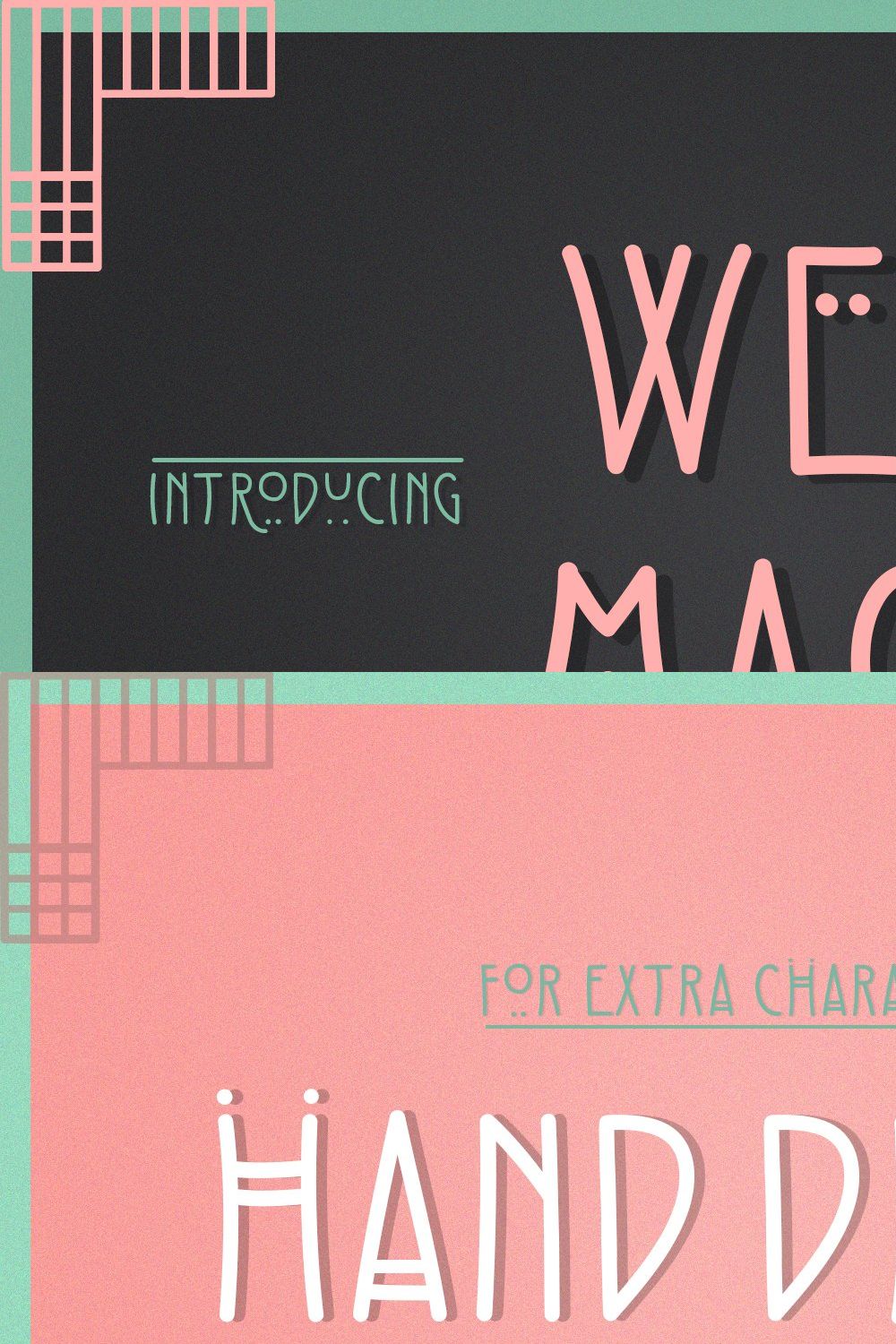 The Wee Mack Display Font pinterest preview image.