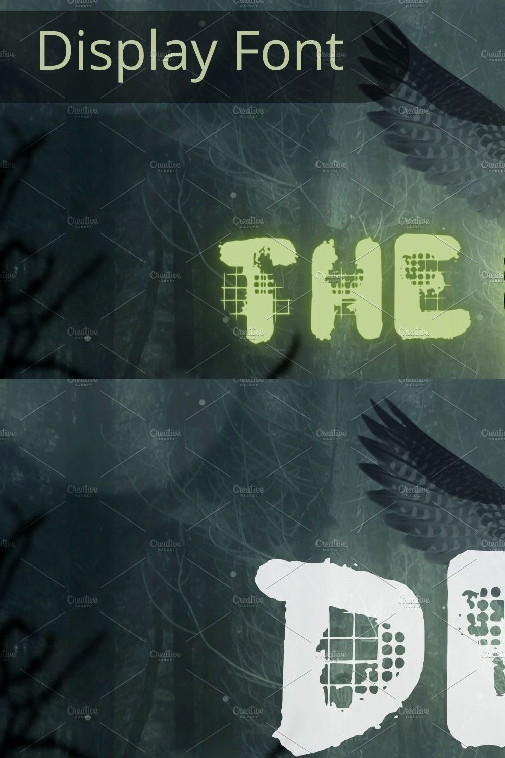 The Who, Horror Font, SVG Font pinterest preview image.