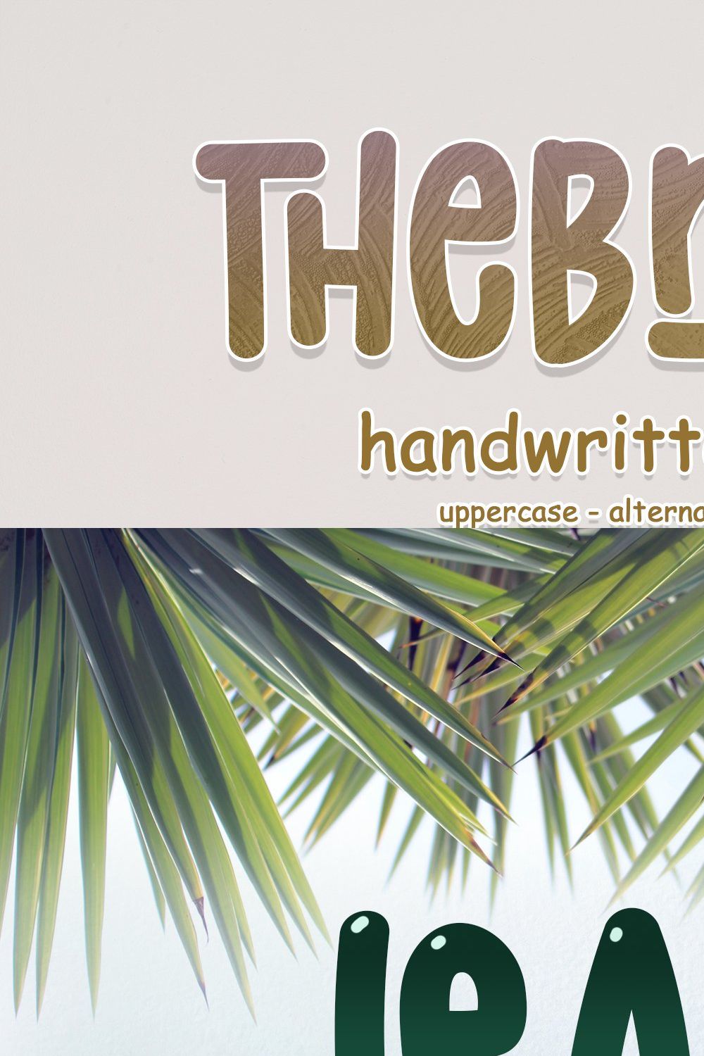 Thebrixs - Handwritten Font pinterest preview image.