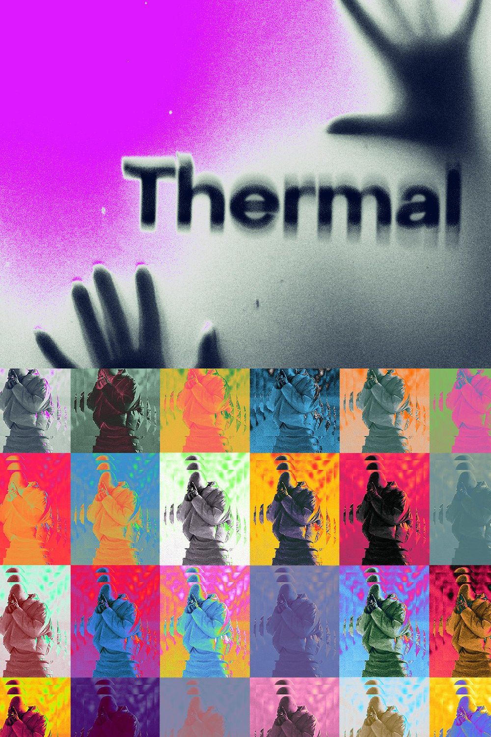 Thermal - 50+ Gradient Maps pinterest preview image.