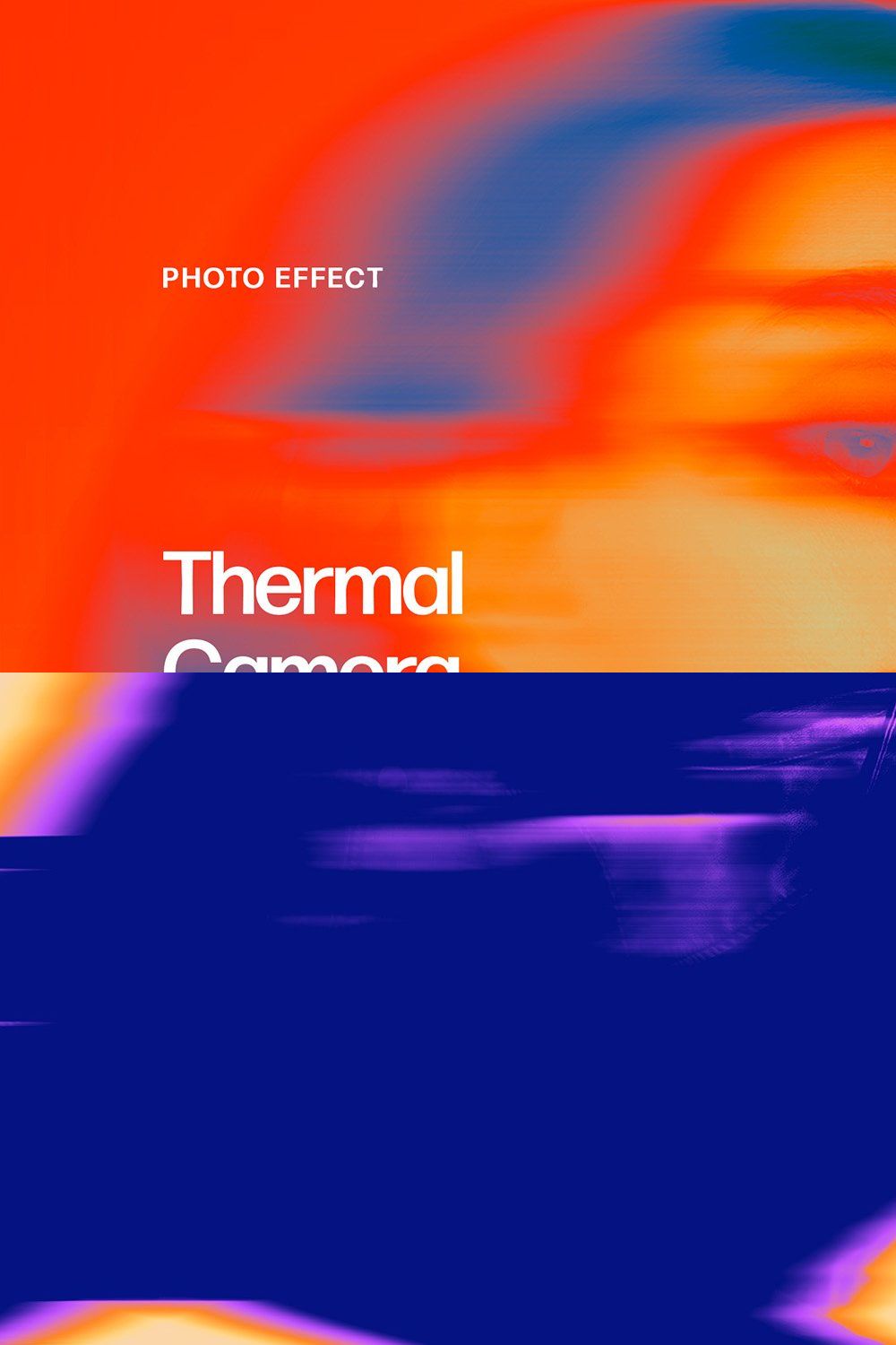 Thermal Camera Photo Effect pinterest preview image.