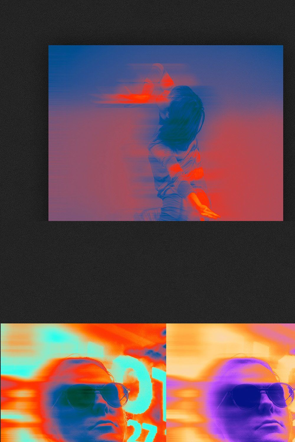 Thermal Camera Poster Photo Effect pinterest preview image.