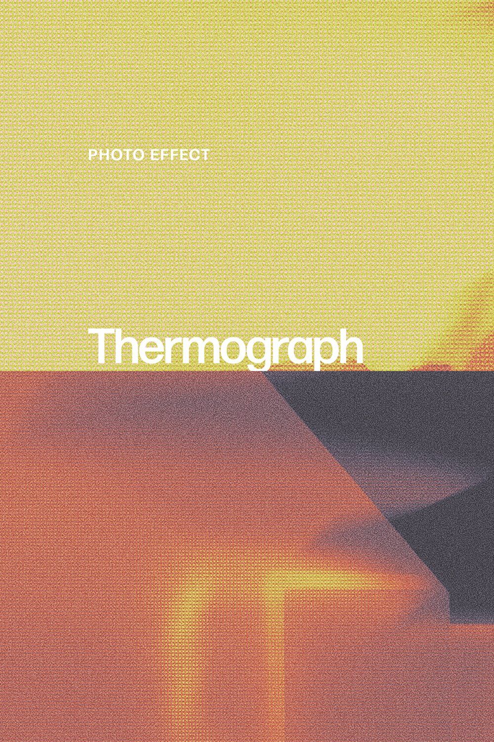 Thermograph Photo Effect pinterest preview image.
