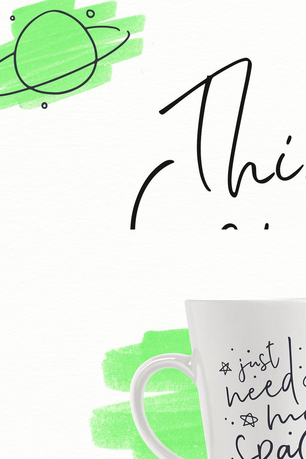Think Cosmic | A Casual Script pinterest preview image.