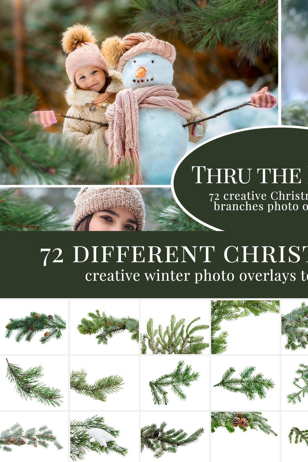 Thru the Pines photo overlays pinterest preview image.