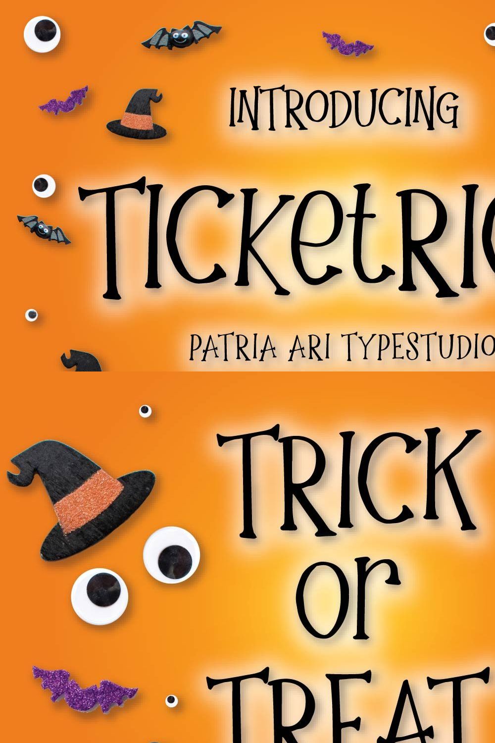 Ticketrick - Halloween Fonts pinterest preview image.