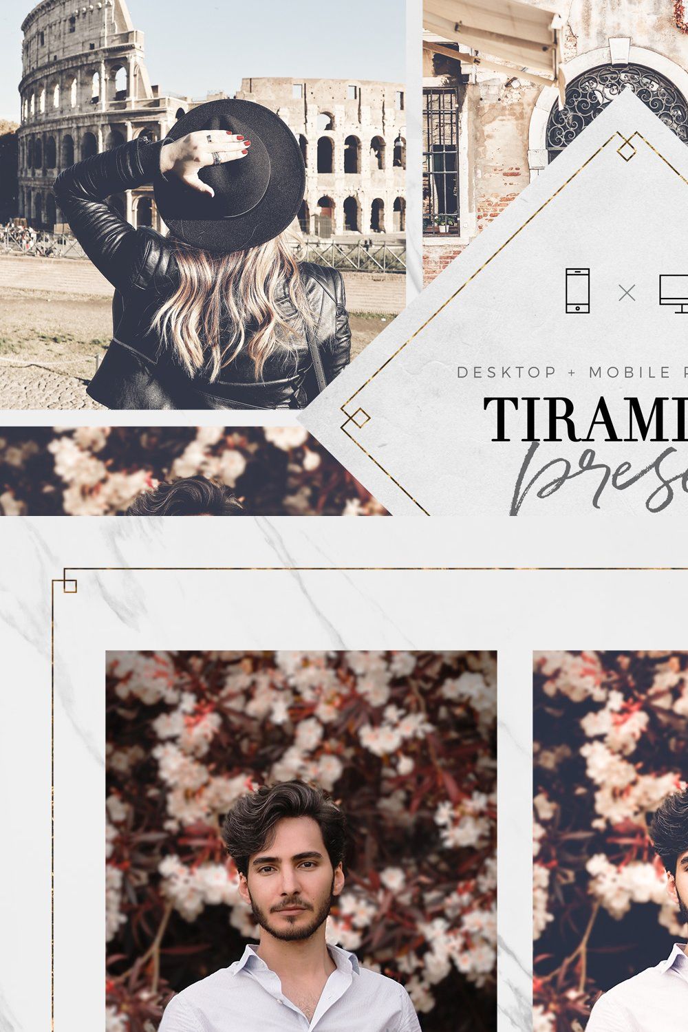 Tiramisu Lightroom Presets Bundle pinterest preview image.