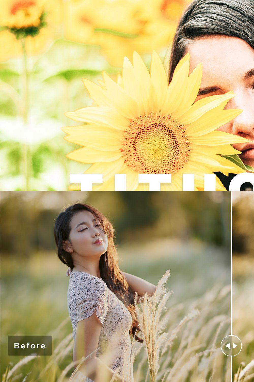 Tithonia Pro Lightroom Presets pinterest preview image.