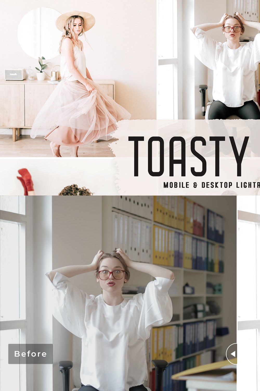 Toasty Home Pro Lightroom Presets pinterest preview image.